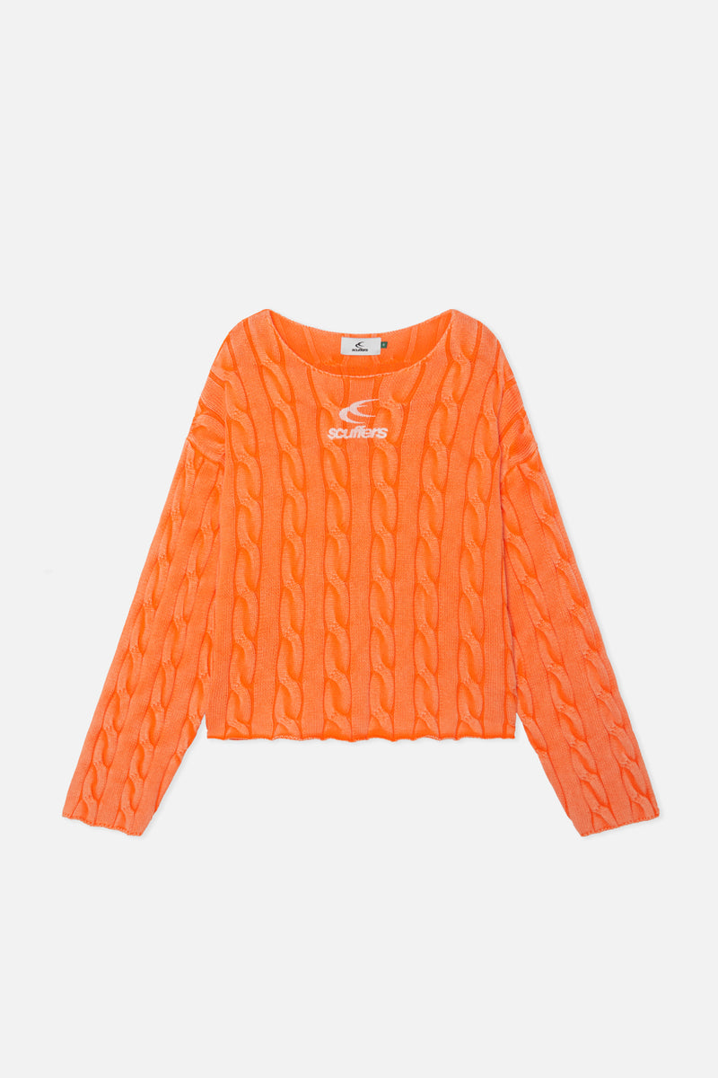 New Trench Orange Knit – Scuffers