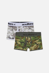 Camo Brief Green & Grey Boxers