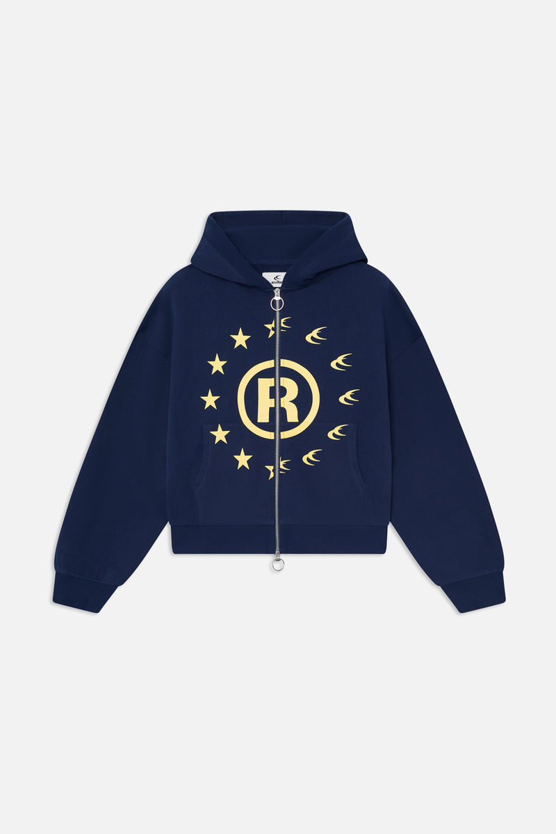 scuffers ジップフーディ ConfusedNavyHoodie-