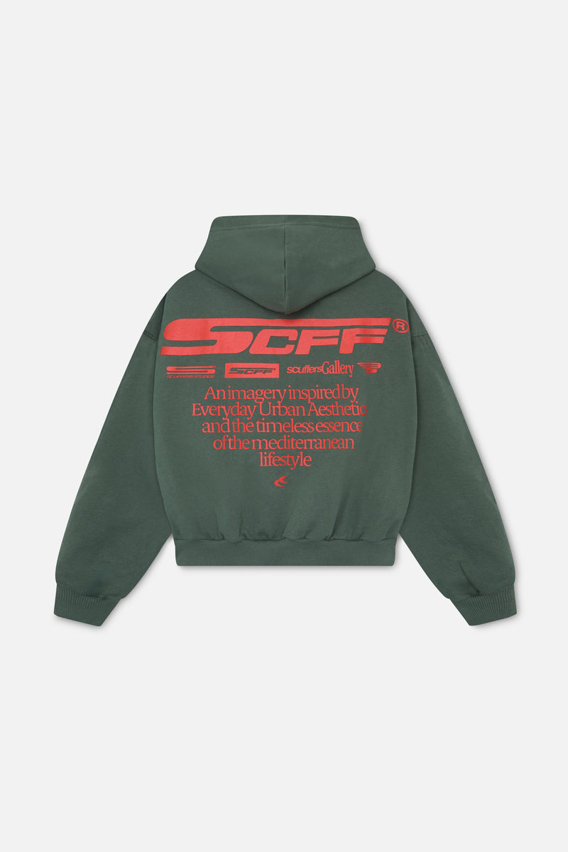 Motor Studios Green Hoodie – Scuffers