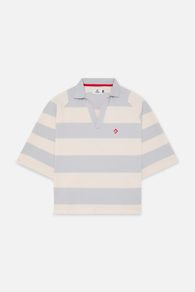 Signature Light Blue Striped Polo