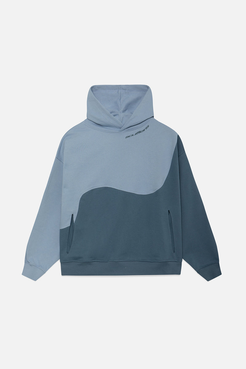 Double color Hoodie Blue Scuffers