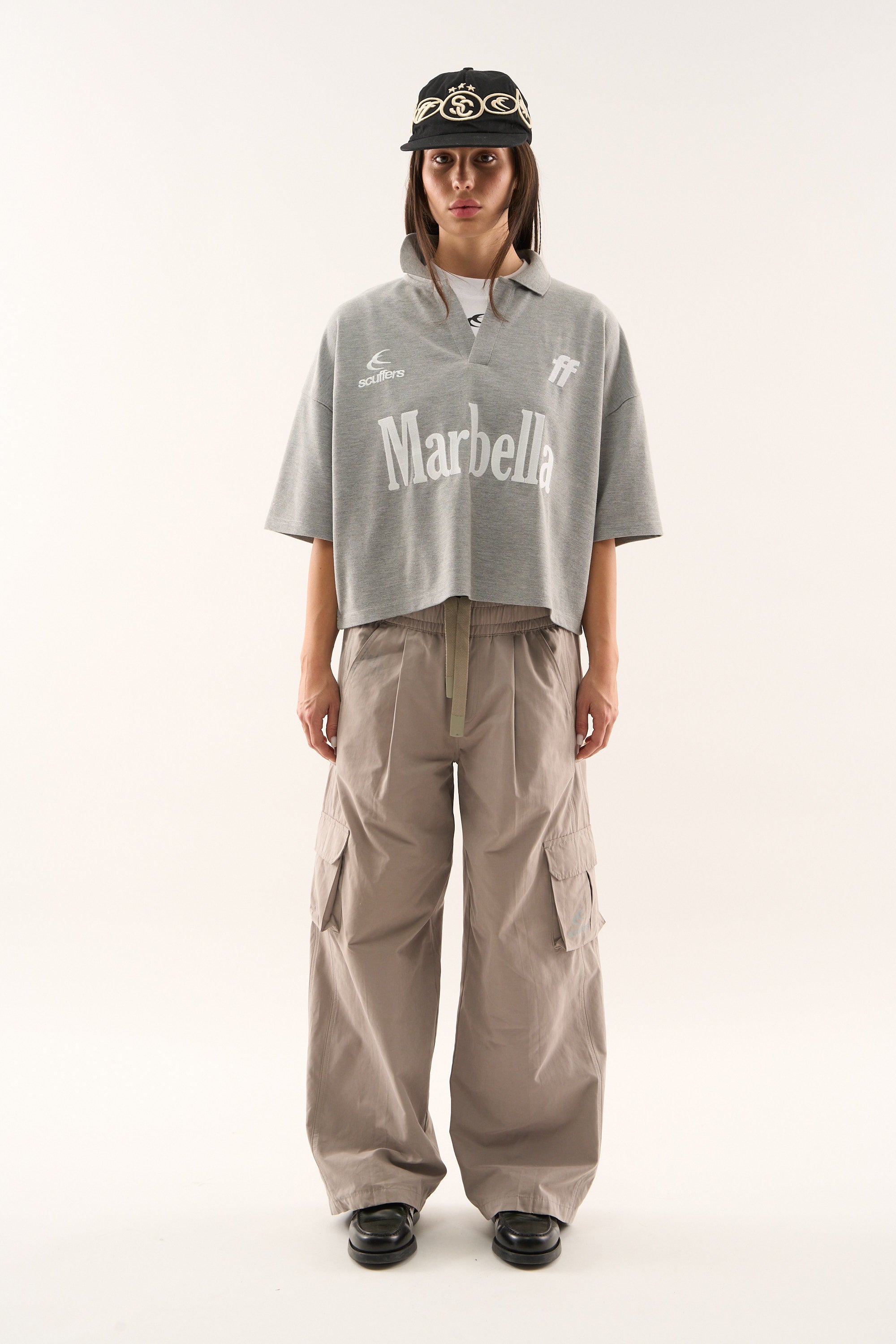 Sports Polo LS-Grey Marl
