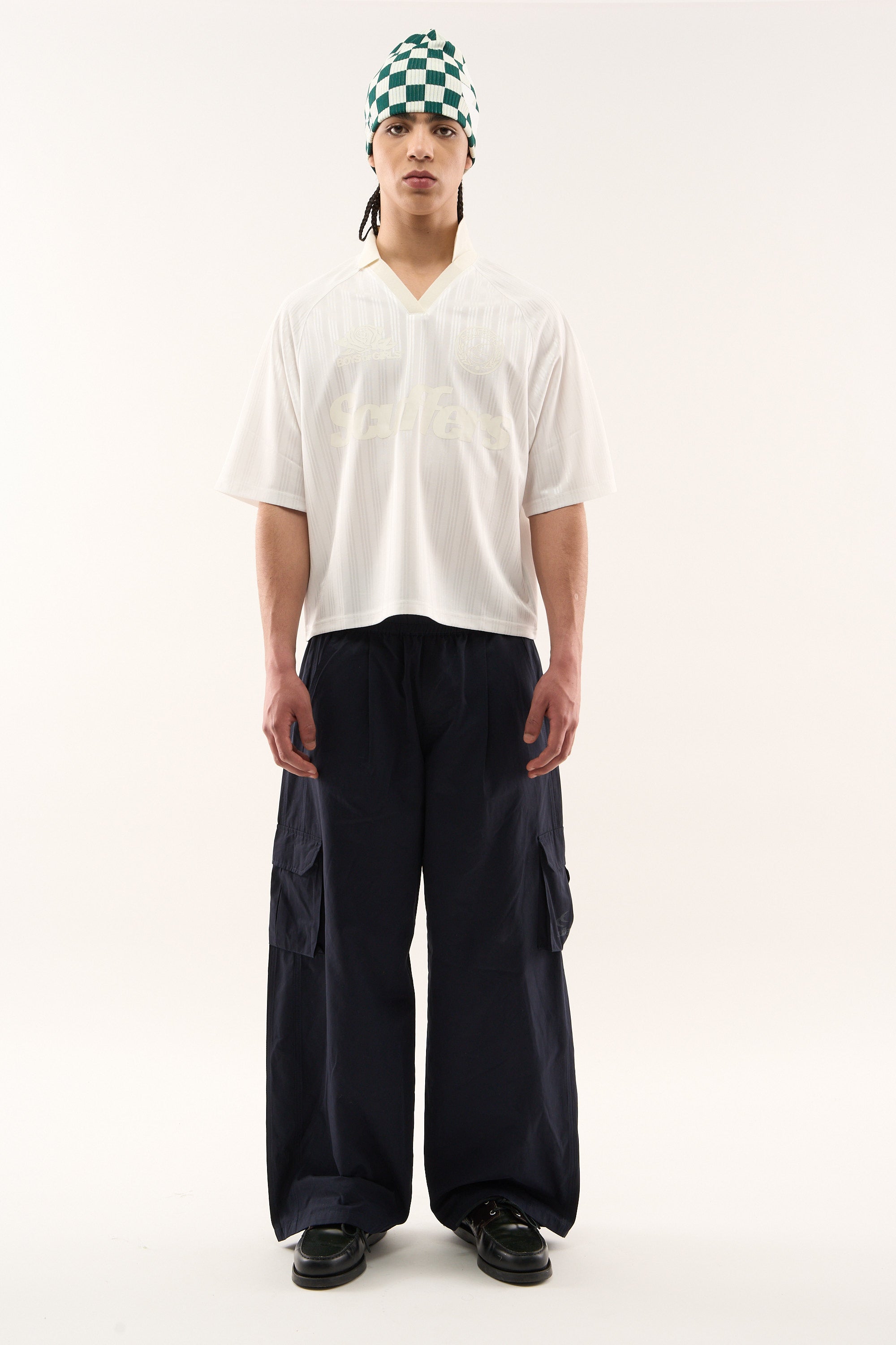Pearl White Football T-Shirt – Scuffers