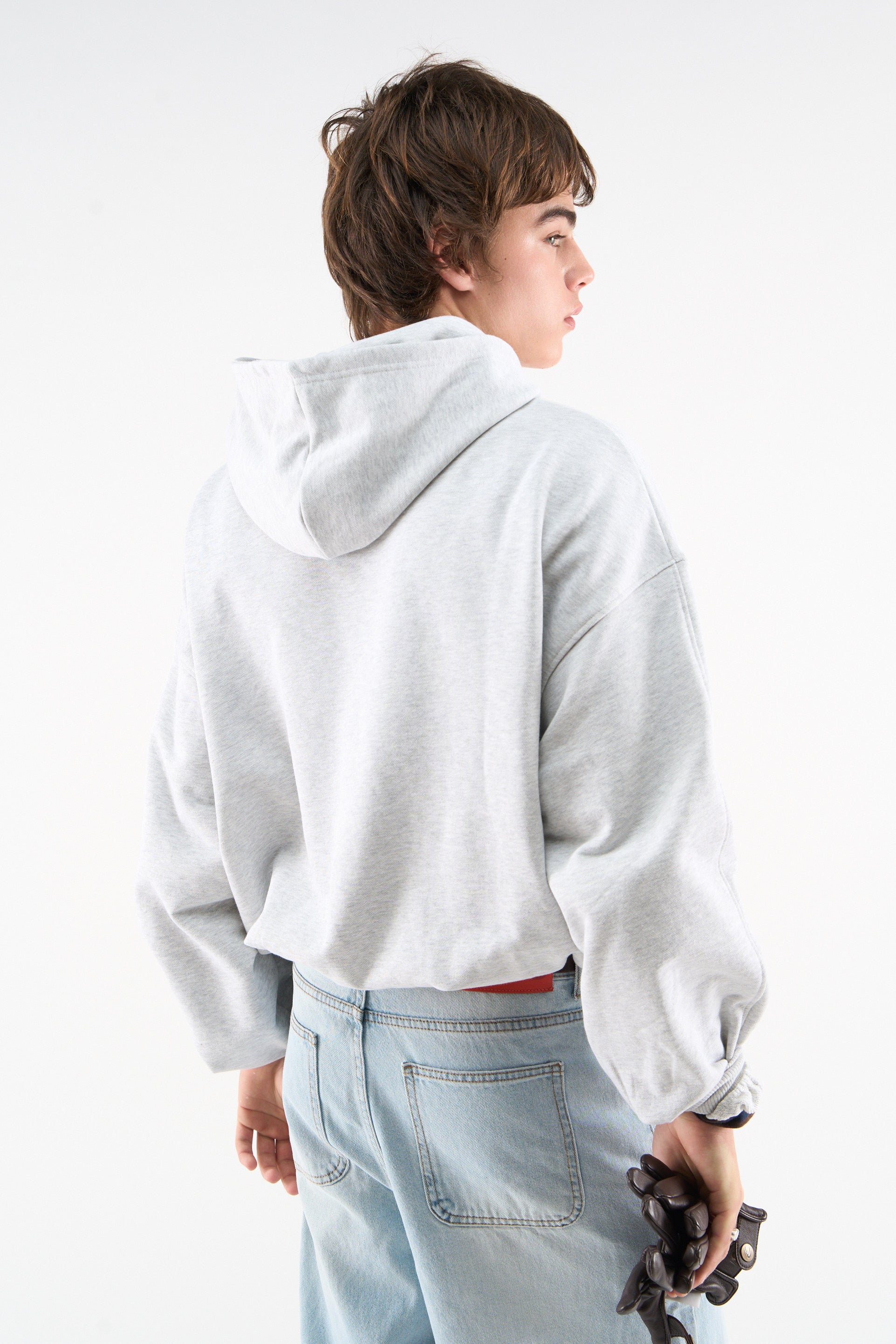 Private Grey Melange Hoodie