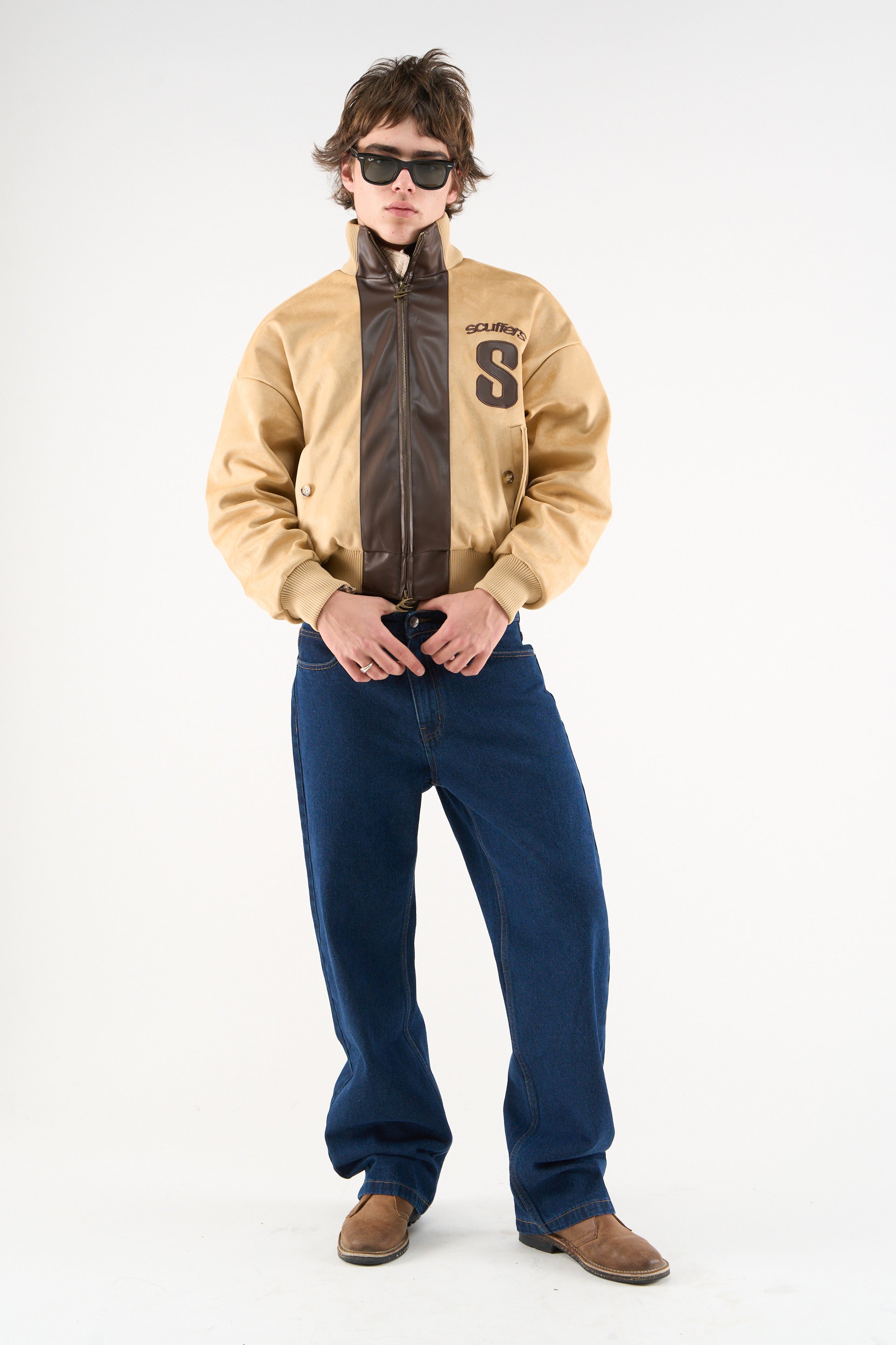 scuffers レザージャケット New Navy Raw Jacket – Scuffers