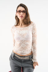 New Lace White Longsleeve