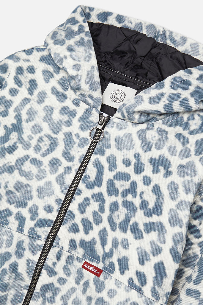 Leopard Print Work Jacket