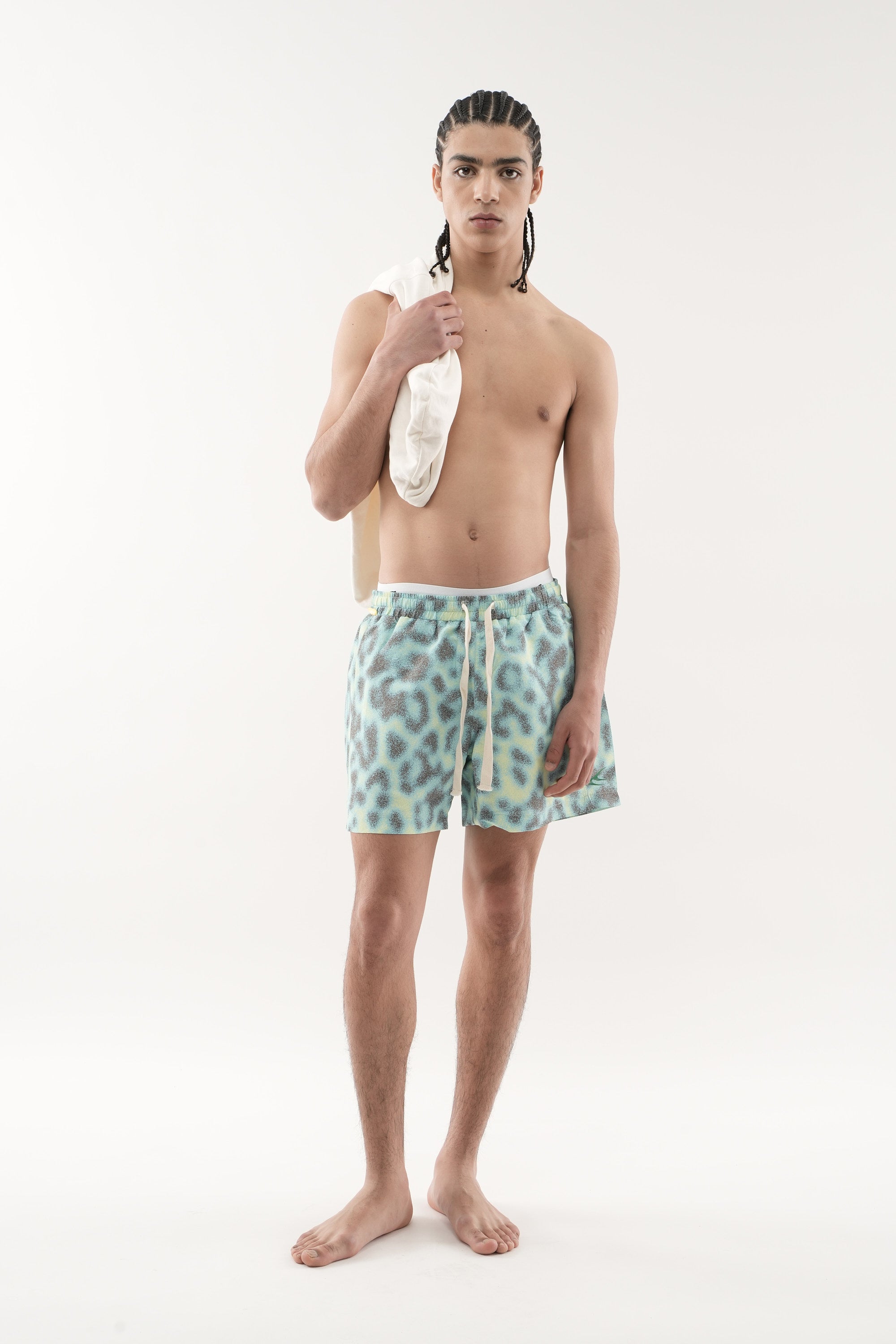 Jumbo Light Blue Snakeprint Shorts – Scuffers