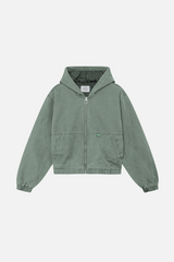Stained Light Green Work Jacket