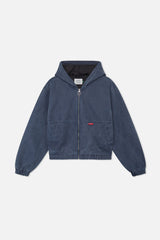 Stained Navy Blue Work Jacket