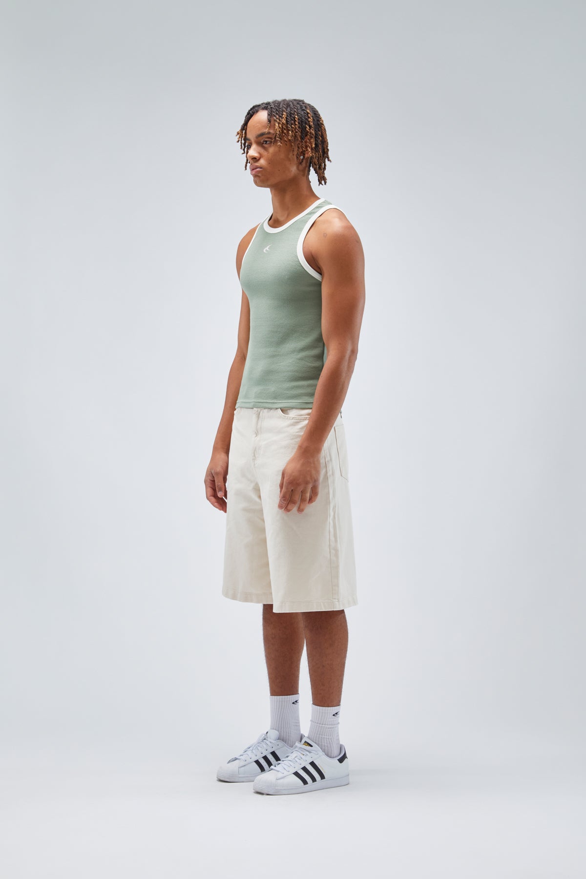 Animal Ecru Waffle SCFF Tank Top
