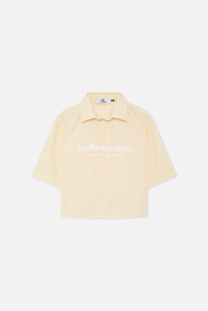 Not LA Yet Yellow Striped Shirt