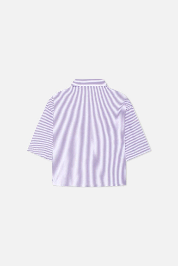 Not LA Yet Purple Striped Shirt