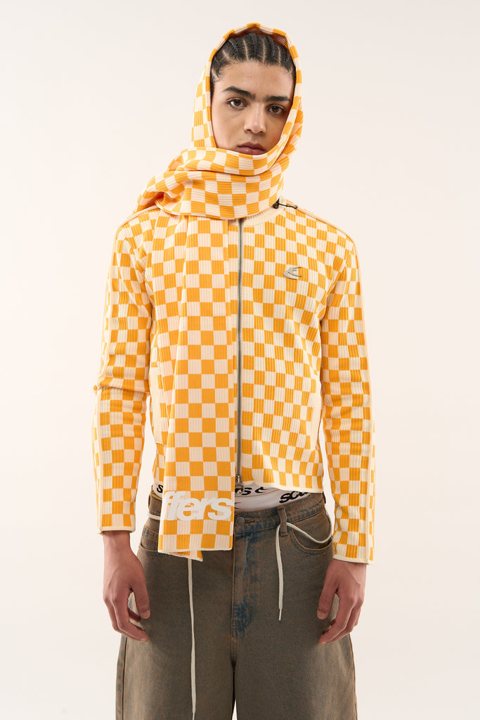 Monaco Yellow Checkered Zipper