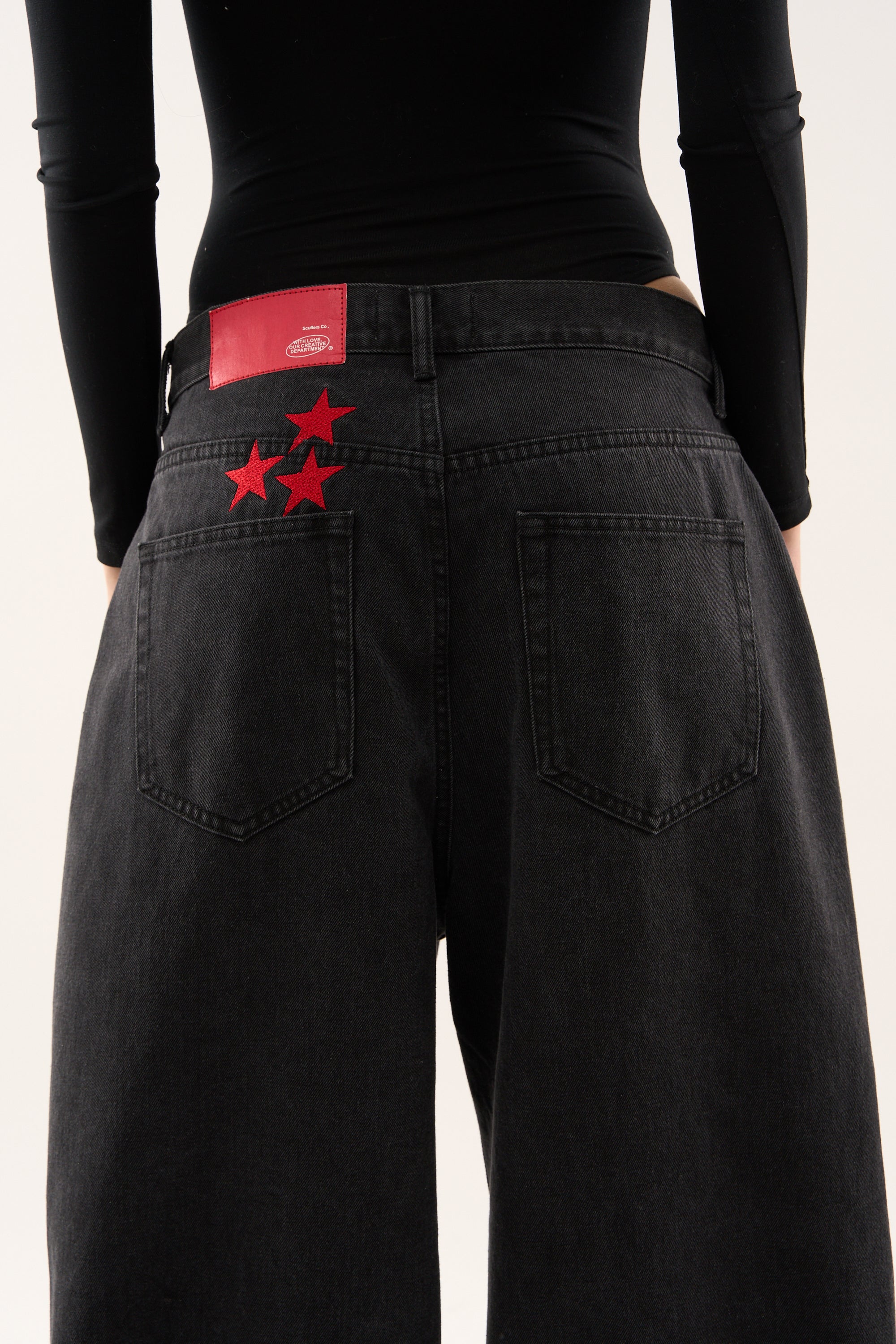 パンツ scuffers JUMBO PANTS WASHED BLACK 38 Jumbo Pants Washed Black – Scuffers