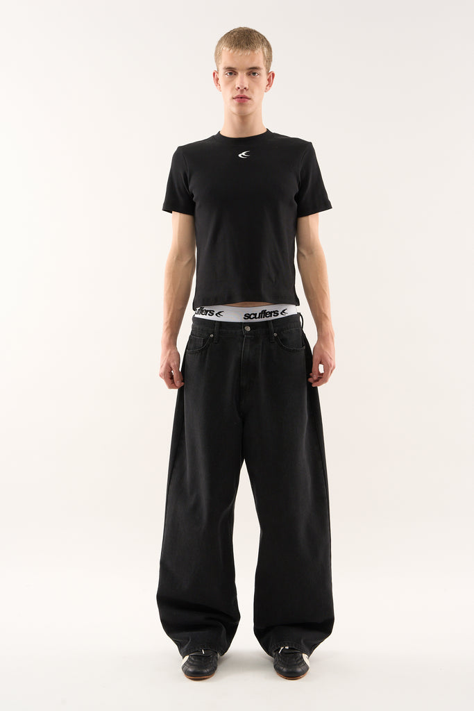 Jumbo Pants Washed Black