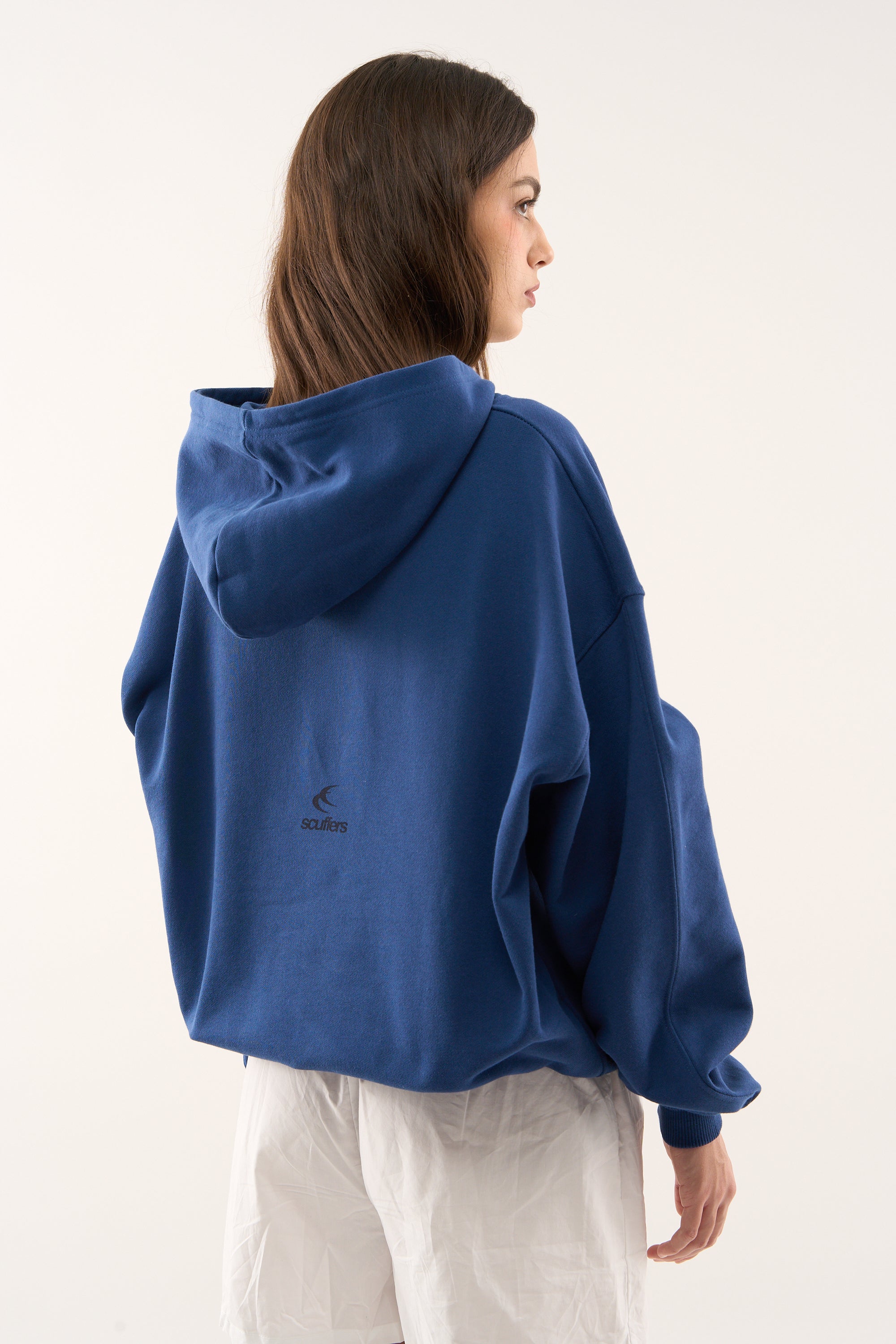SCUFFERS パーカー アニマル柄 ネイビー フーディー Animal Blue Hoodie - Oversized Hoodie | Scuffers