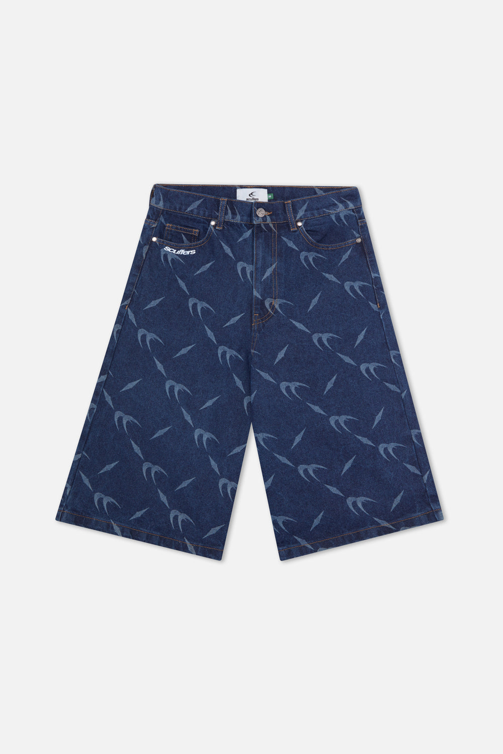 Silver Dark Blue Jorts