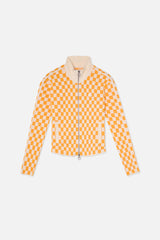 Monaco Yellow Checkered Zipper