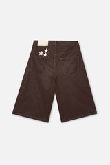 Braided Brown Jumbo Shorts