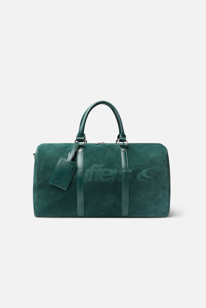 Suede Green Duffle Bag