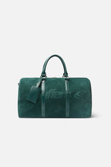Suede Green Duffle Bag