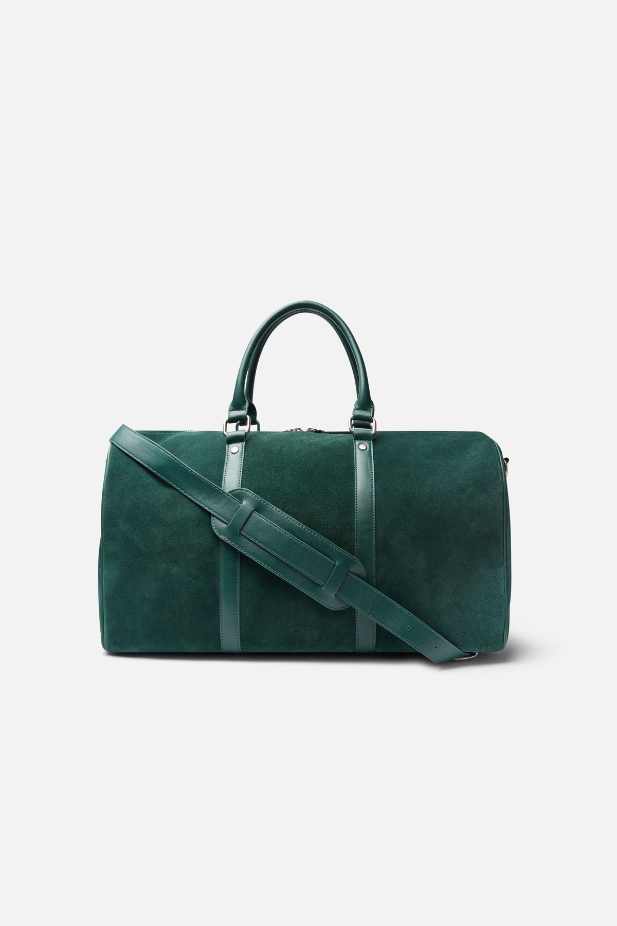 Suede Green Duffle Bag