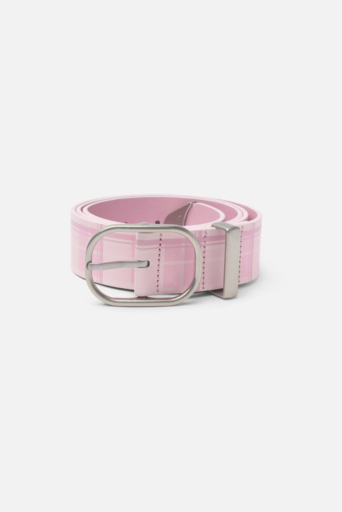 Checkered Pink Belt