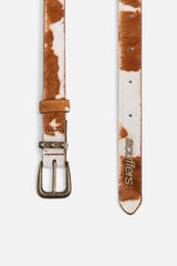 Bandit Cow Brown Double Belt