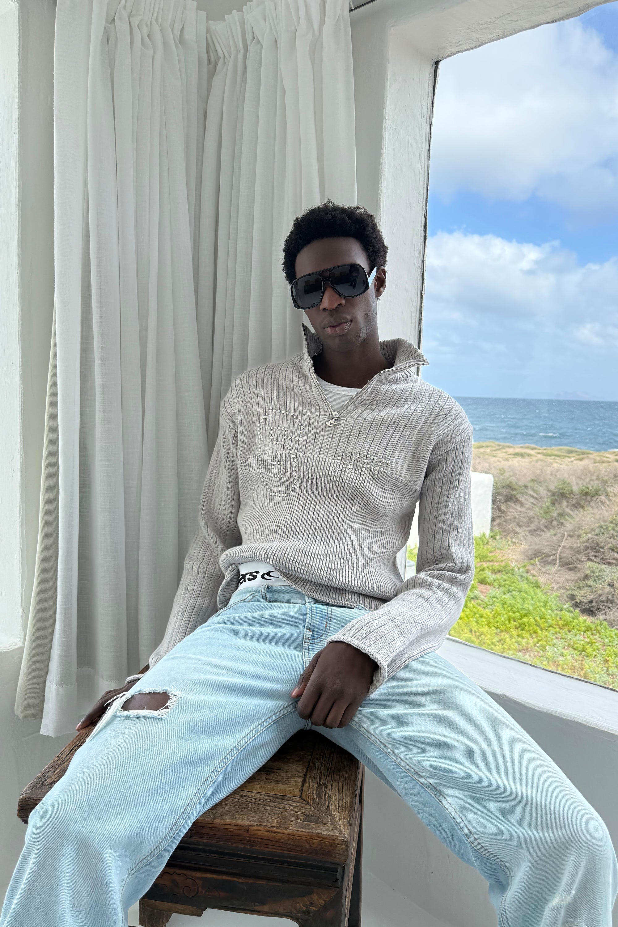 Classic Light Blue Straight Pants – Scuffers