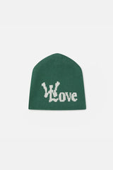 With Love Green Beanie