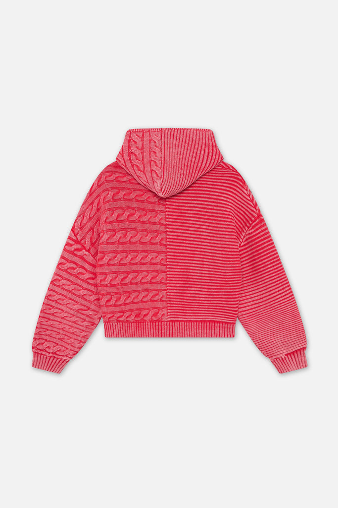 Frenchie Red Knit Zipper