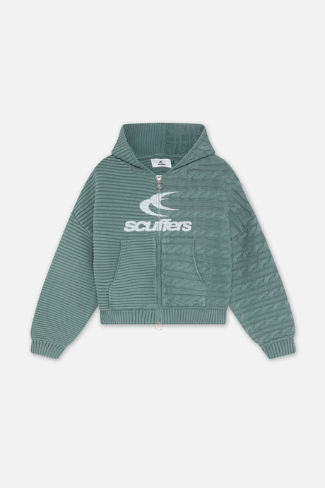 Frenchie Green Knit Zipper – Scuffers