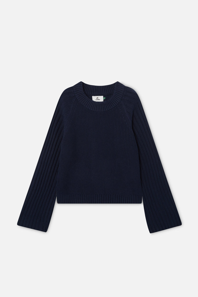 Berry Navy Knit