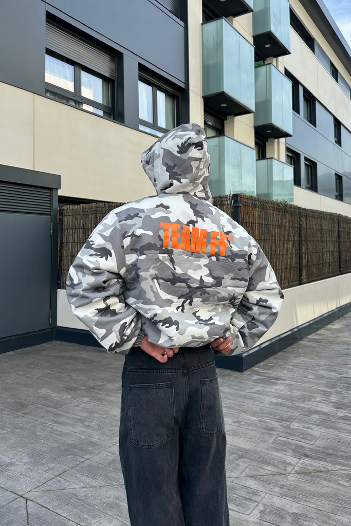 Stained Camouflage Work Jacket
