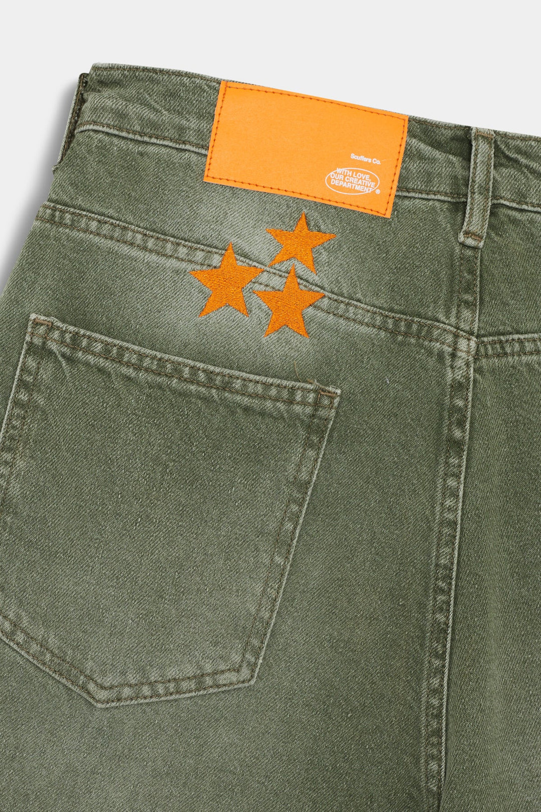 Scuffers リジットデニム Pants 32 ワイドデニム スタッズ付き セール 
