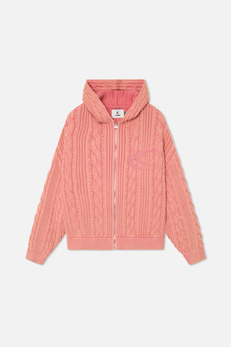 Latte Zipper Pink Knit – Scuffers