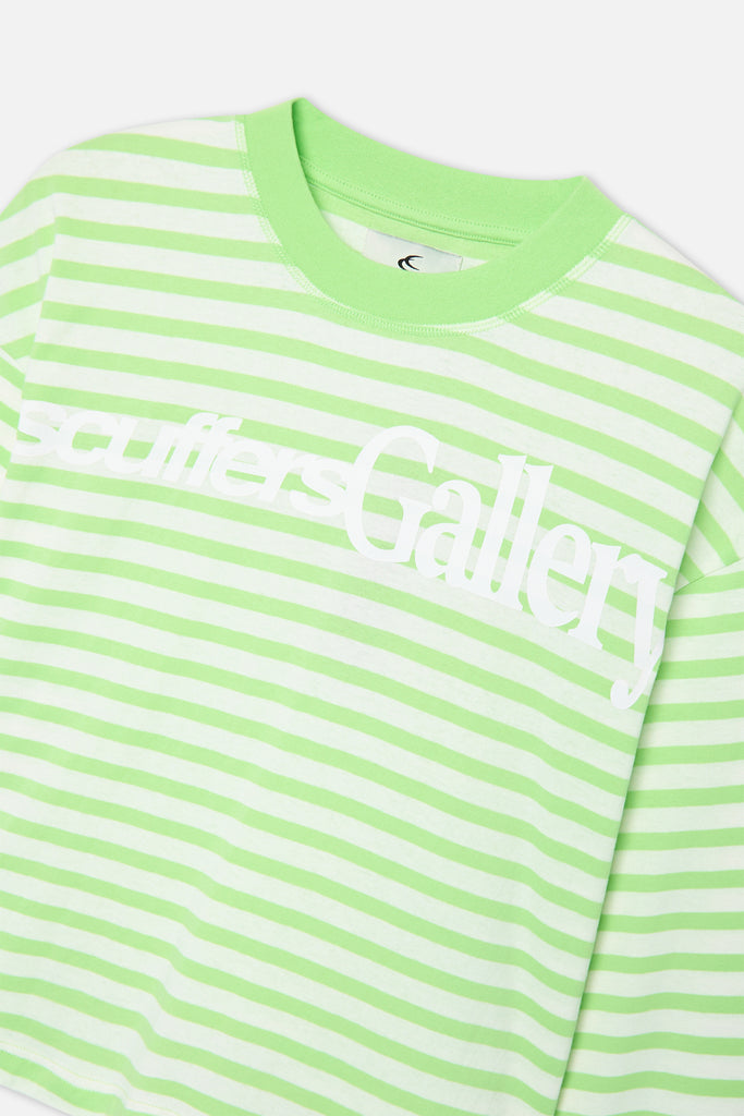 Curator Green & White Longsleeve