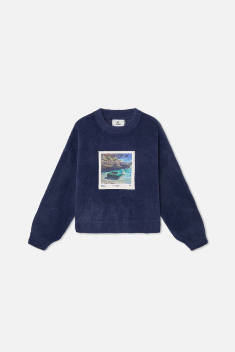 Oil #1 Navy Knit – Scuffers