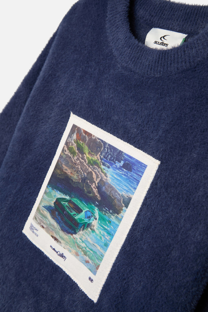 Oil #1 Navy Knit