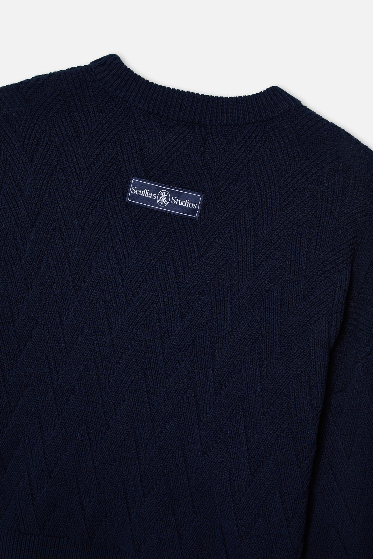 Club Navy Knit – Scuffers