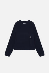 Pin Navy Knit