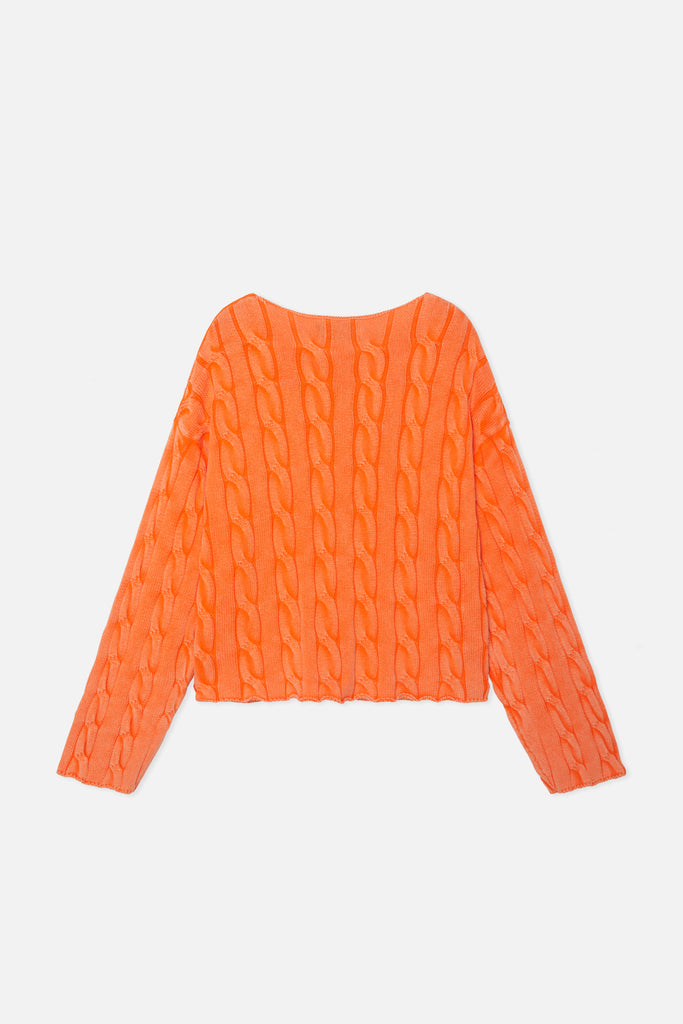 New Trench Orange Knit