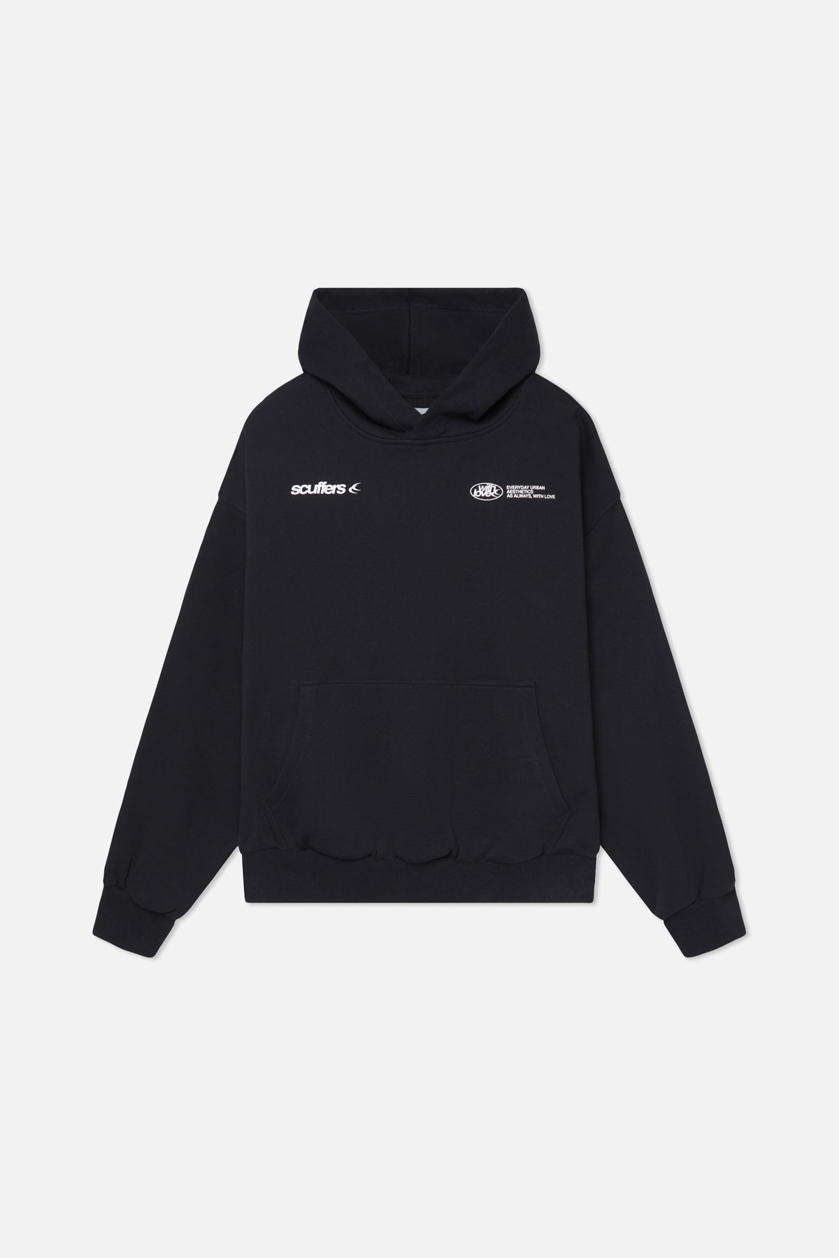 Sign Black Hoodie Scuffers