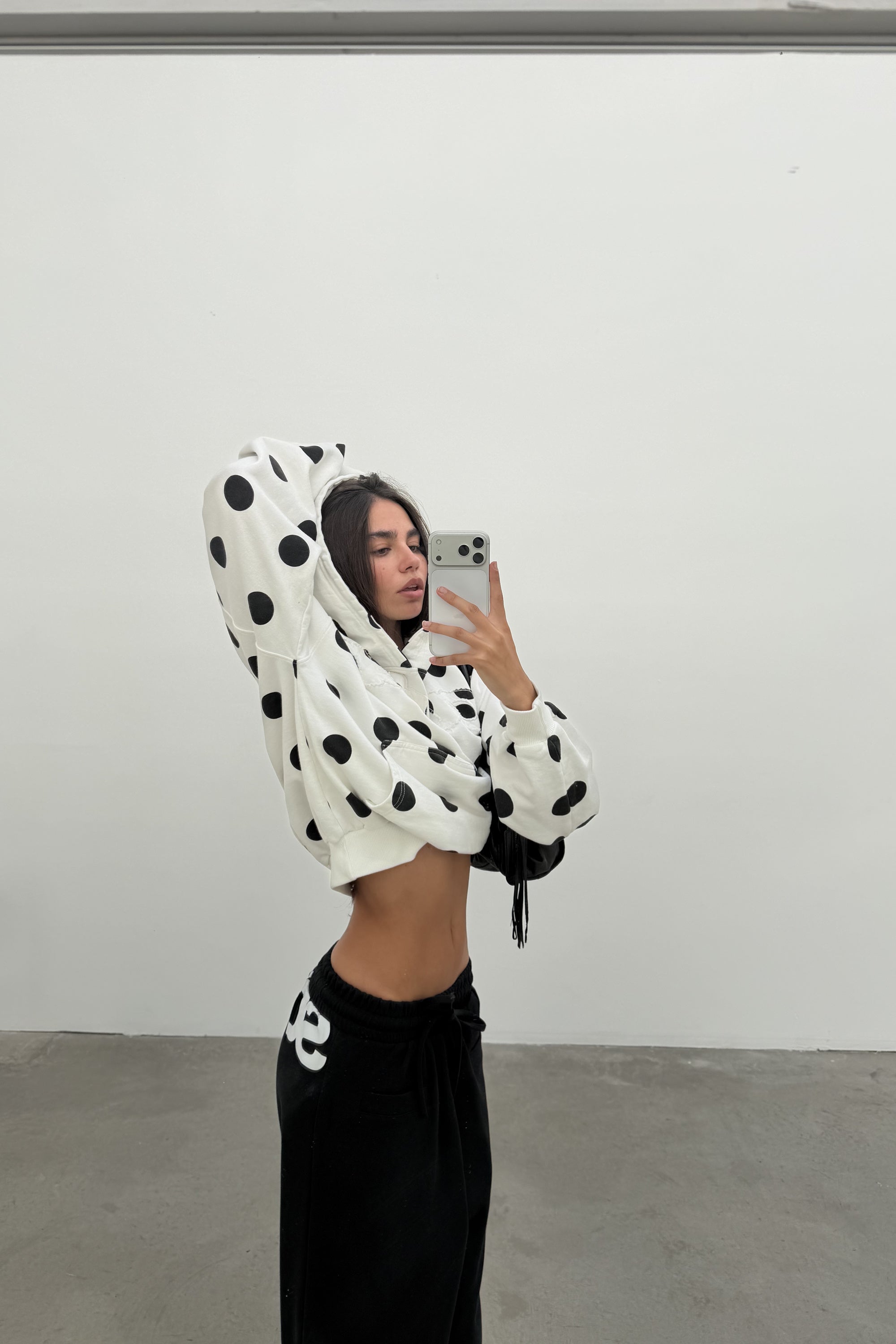 Raw Dots White Hoodie – Scuffers