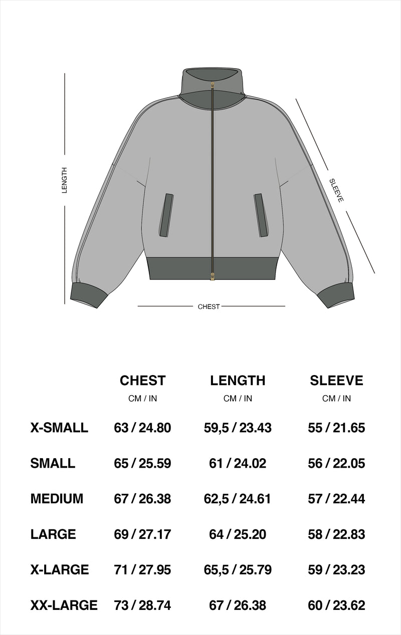 Guía de tallas oficial de Scuffers para Bimbobox Black Jacket
