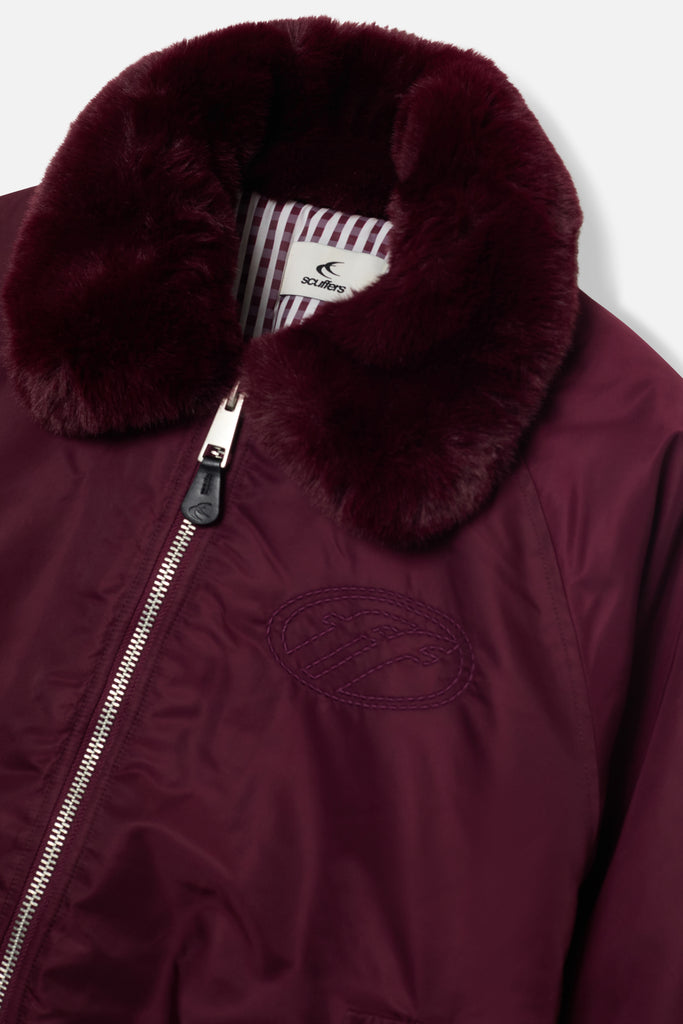 SCFF Burgundy Bomber Jacket