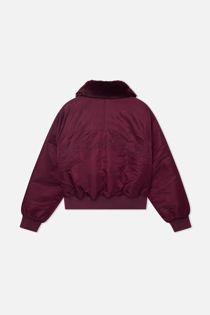 SCFF Burgundy Bomber Jacket