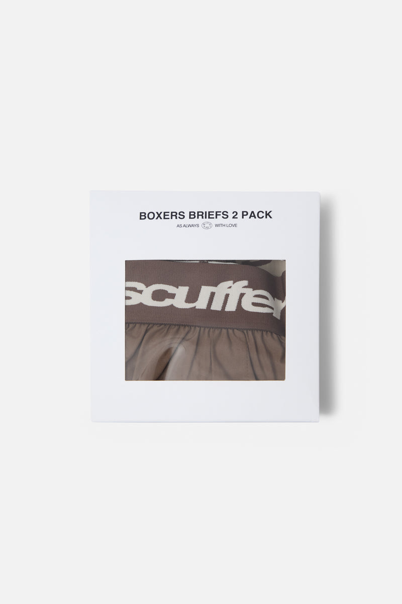 Bandit Ecru & Brown Underwear Pack